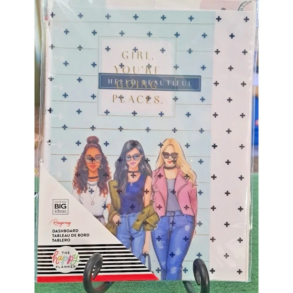 Lot of 6 The Happy Planner MAMBI Stickers, Accessories, Pen Case Goals Boss Babe